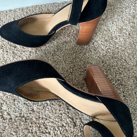 Soludos Collette Heels in Black Suede Size 8 - Picture 11 of 12
